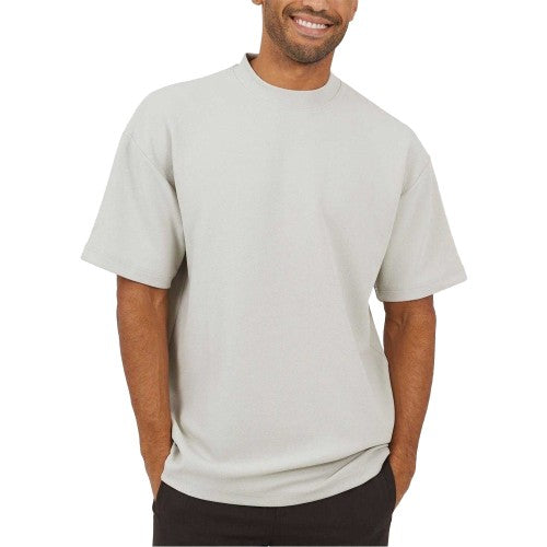 Front - Brave Soul Mens Turtle Neck Relaxed Fit T-Shirt