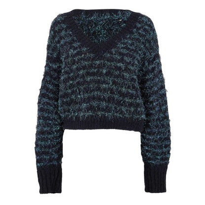 Front - Boss Womens/Ladies Metallic Thread Regular Long-Sleeved Sweater Top