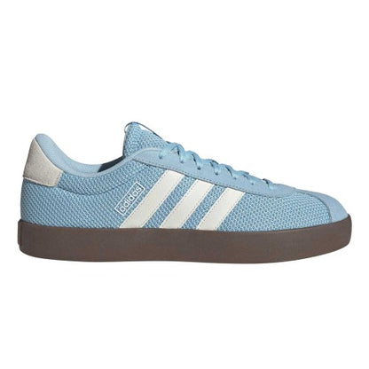 Front - Adidas Mens VL Court 3.0 Suede Trainers