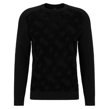 Front - Boss Mens Regular Raglan Long-Sleeved Casual Sweater Top