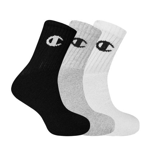 Front - Champion Childrens/Kids Crew Socks (Pack of 3)