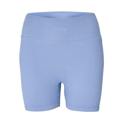 Front - USA Pro Womens/Ladies Sorunch Ruched High Waist Workout Shorts