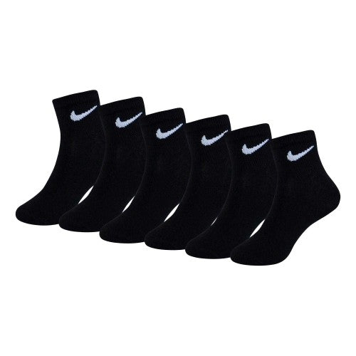 Front - Nike Childrens/Kids Logo Ankle Socks (Pack of 6)