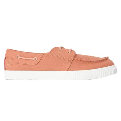 Front - Timberland Mens Canvas Flat Boat Shoes