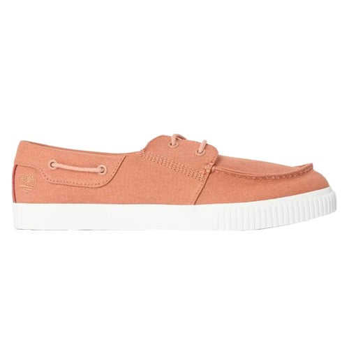 Front - Timberland Mens Canvas Flat Boat Shoes