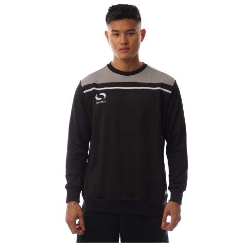 Front - Sondico Mens Precision Striped Long-Sleeved Sweatshirt