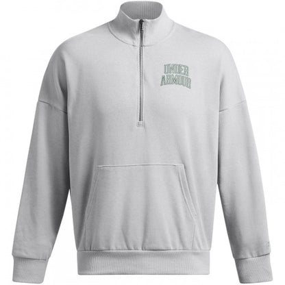 Front - Under Armour Mens Icon Quarter Zip Relaxed Fit Sweatshirt