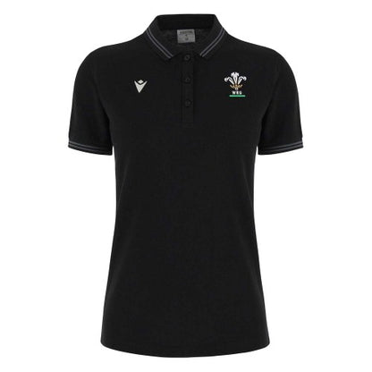 Front - Macron Womens/Ladies 2024 Wales RU Polo Shirt