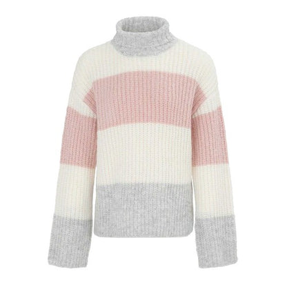 Front - Miso Womens/Ladies Striped Ribbed Jumper