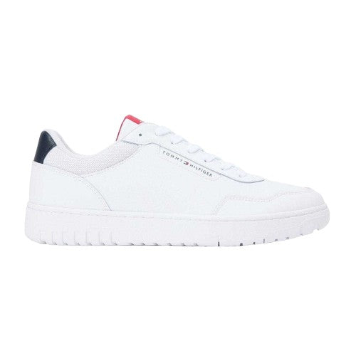 Front - Tommy Hilfiger Mens Basket Core Lt Leather Trainers