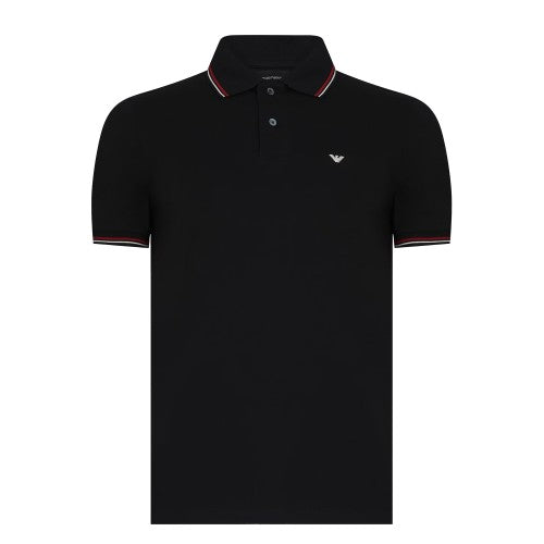 Front - Emporio Armani EA7 Mens Tipped Regular Polo Shirt
