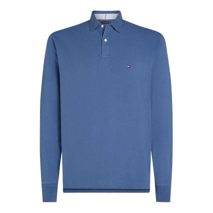 Front - Tommy Hilfiger Mens Logo Long-Sleeved Polo Shirt