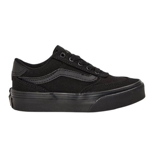 Front - Vans Mens Brooklyn Canvas Low Cut Platform Shoes