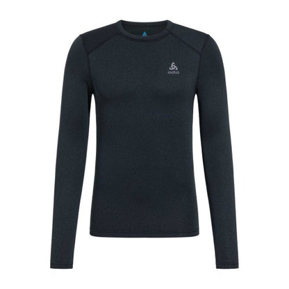 Front - Odlo Mens Slim Long-Sleeved Base Layer Top