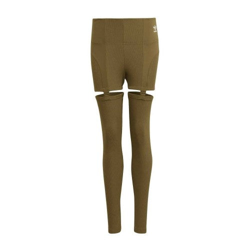Front - Adidas Womens/Ladies 2 in 1 Leggings