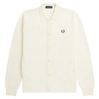 Front - Fred Perry Mens Knitted Button Through Polo Shirt