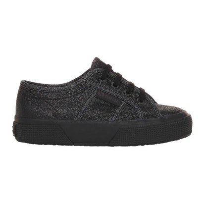 Front - Superga Girls Lamej Canvas Shoes