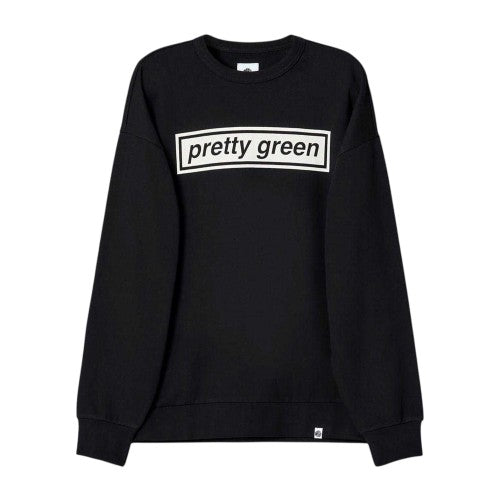 Front - Pretty Green Mens Box Logo Cotton Sweatshirt