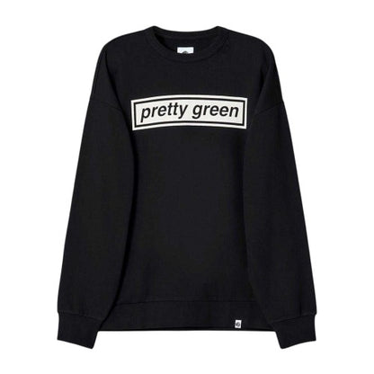 Front - Pretty Green Mens Box Logo Cotton Sweatshirt