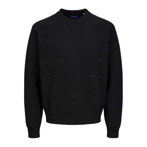 Front - Jack And Jones Mens Crew Neck Regular Long-Sleeved Jumper