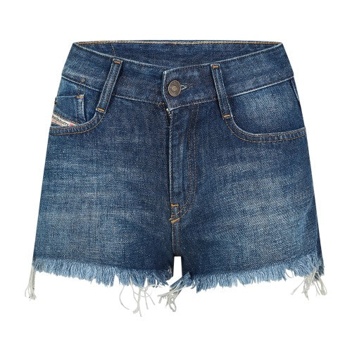 Front - Diesel Womens/Ladies Rifty Denim Jean Shorts