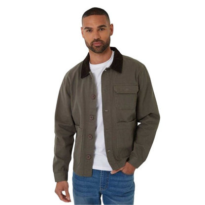 Front - Threadbare Mens Corduroy Utility Jacket