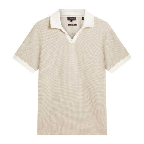 Front - Ted Baker Mens Waffle Short-Sleeved Polo Shirt