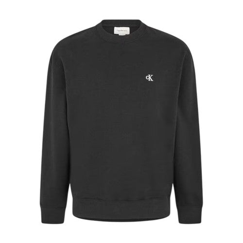 Front - Calvin Klein Mens Monogram Ribbed Sweatshirt