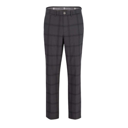 Front - Slazenger Mens Checked Golf Trousers