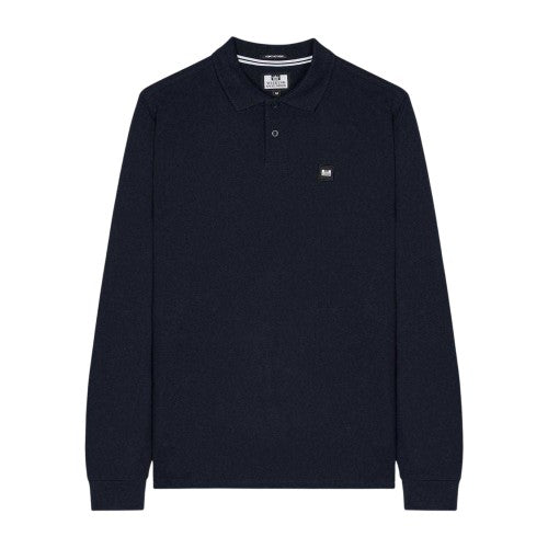 Front - Weekend Offender Mens Dice Long-Sleeved Polo Shirt