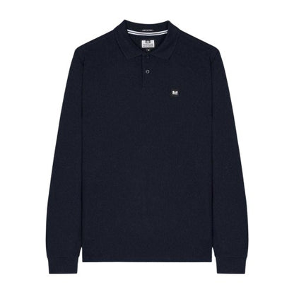 Front - Weekend Offender Mens Dice Long-Sleeved Polo Shirt