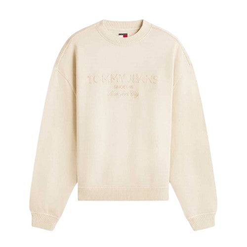 Front - Tommy Jeans Mens Embroidered Logo Sweatshirt