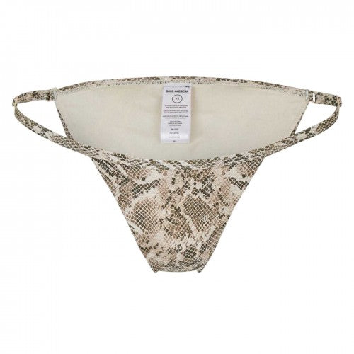Front - Good American Womens/Ladies Snakeskin Hipster Bikini Bottoms