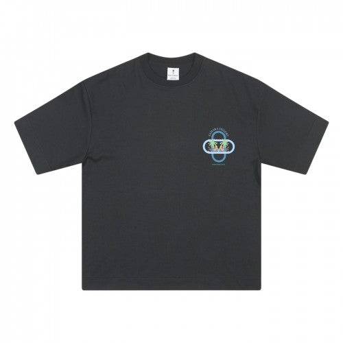 Front - Rose London Mens Sahara Back Print Heavyweight T-Shirt