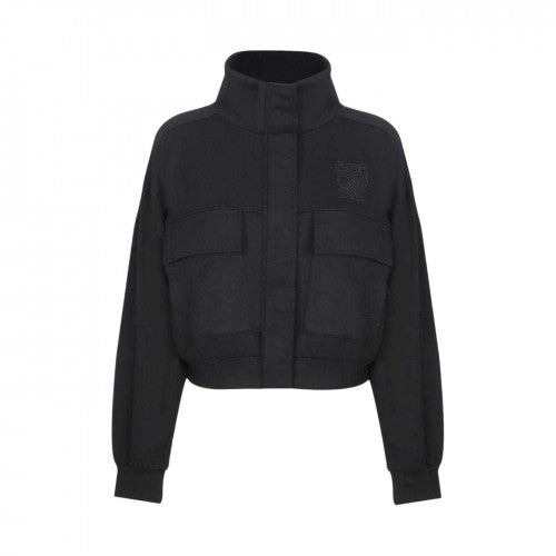 Front - Biba Womens/Ladies Funnel Neck Crop Sweatshirt