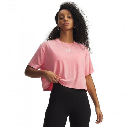 Front - Under Armour Womens/Ladies Rival Casual Crop T-Shirt