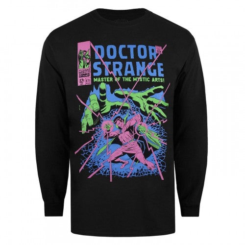Front - Doctor Strange Unisex Adult Doctor Strange Comic Cover Jersey T-Shirt