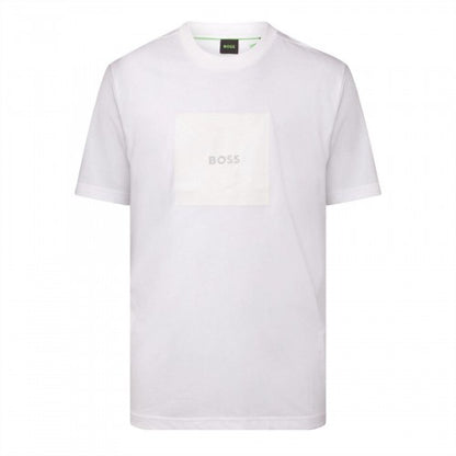 Front - Boss Mens Artwork Jersey Regular T-Shirt