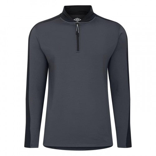 Front - Umbro Mens Colour Block Ribbed Regular Sweatshirt