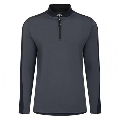 Front - Umbro Mens Colour Block Ribbed Regular Sweatshirt