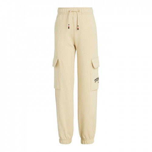 Front - Tommy Hilfiger Childrens/Kids Logo Cargo Jogging Bottoms
