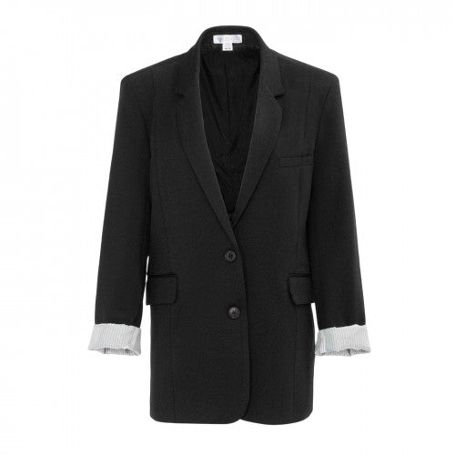 Front - Miso Womens/Ladies Turned Up Cuff Blazer