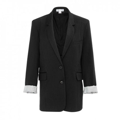 Front - Miso Womens/Ladies Turned Up Cuff Blazer