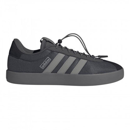 Front - Adidas Mens VL Court 3.0 Leather Flat Skate Shoes