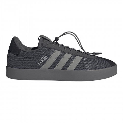 Front - Adidas Mens VL Court 3.0 Leather Flat Skate Shoes