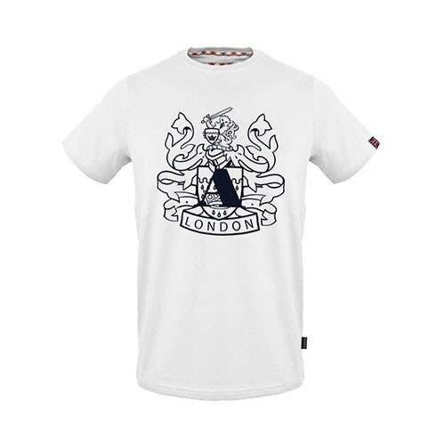 Front - Aquascutum Mens London Graphic Print T-Shirt