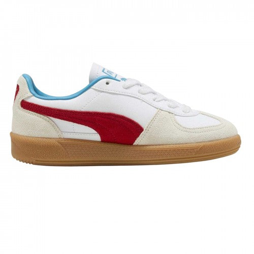 Front - Puma Boys Palermo Classic Leather Flat Trainers