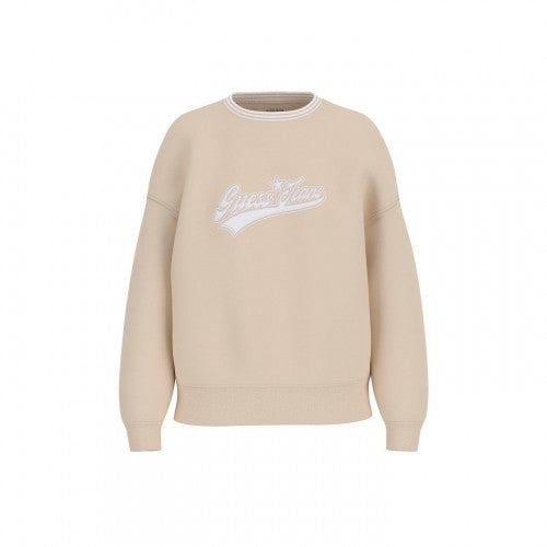 Front - Guess Womens/Ladies Embroidered Logo Sweatshirt