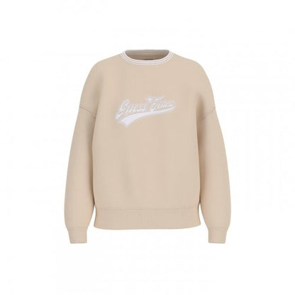Front - Guess Womens/Ladies Embroidered Logo Sweatshirt