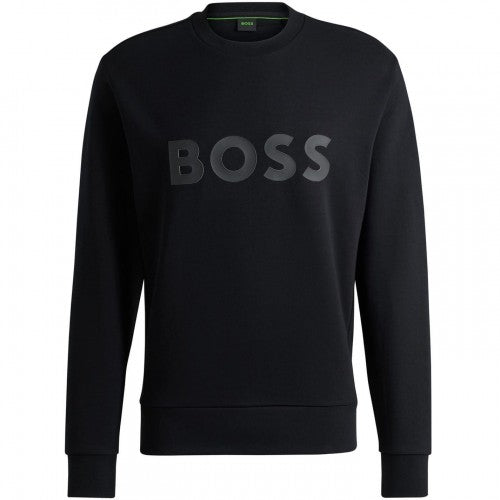 Front - Boss Mens Wordmark Crew Neck Sweatshirt